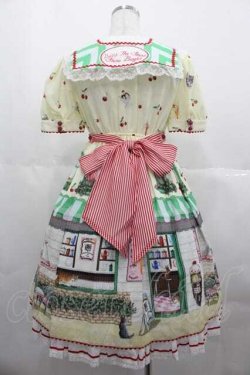 画像2: BABY,THE STARS SHINE BRIGHT / Kitten’s Sweet Cherries Cafe Diner柄ワンピース  レモン I-25-06-21-053-BA-OP-HD-ZI