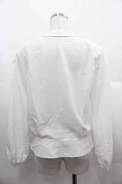 画像2: KANEKO ISAO / リボンラウンドブラウス  白 I-25-06-21-007-EL-BL-HD-ZI