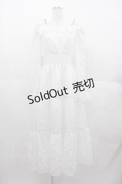 画像1: evelyn / 細リボン花柄ワンピース  チェック I-25-06-21-061-LO-OP-HD-ZI