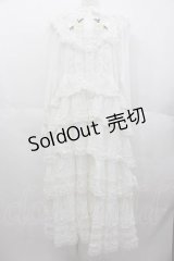 PINK HOUSE / ホワイトローズ刺繍使いワンピース  白 I-25-06-21-065-LO-OP-HD-ZI