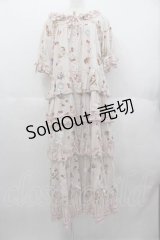 PINK HOUSE / スイーツスプリングバニープリントパッチワークワンピース  イチゴミルク I-25-06-21-066-LO-OP-HD-ZI