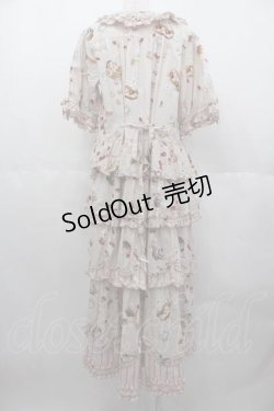 画像2: PINK HOUSE / スイーツスプリングバニープリントパッチワークワンピース  イチゴミルク I-25-06-21-066-LO-OP-HD-ZI