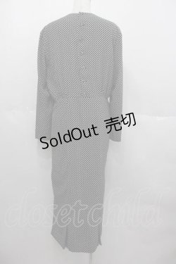 画像2: INGEBORG / ドット長袖ワンピース  黒Ｘ白 I-25-06-21-070-LO-OP-HD-ZI