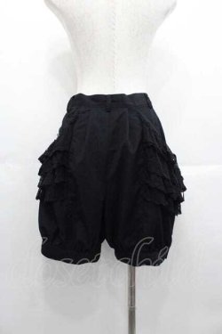 画像2: BPN / サイド4段レースポケットショートパンツ  黒 I-25-06-21-086-GO-PA-HD-ZI