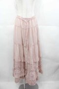 PINK HOUSE / ローズレース使いローンフリルスカート  ピンク I-25-06-21-092-LO-SK-HD-ZI