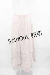 PINK HOUSE / ローズレース使いローンフリルスカート  ピンク I-25-06-21-092-LO-SK-HD-ZI