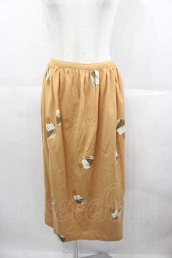 画像1: INGEBORG / 香水瓶プリントスカート  オレンシ I-25-06-21-093-LO-SK-HD-ZI