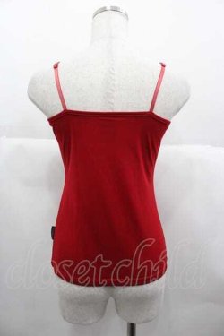 画像2: Ozz oneste / ワンポイント刺繍キャミソール  レッド I-25-06-21-017-OO-TO-HD-ZI