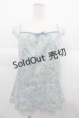 PINK HOUSE / フラワープリントキャミソール  ブルー I-25-06-21-020-LO-TO-HD-ZT365