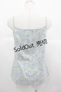 画像2: PINK HOUSE / フラワープリントキャミソール  ブルー I-25-06-21-020-LO-TO-HD-ZT365