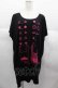 画像1: PUTUMAYO / Make Your Warren T-shirt  黒Ｘピンク I-25-06-21-026-PT-TO-HD-ZI (1)