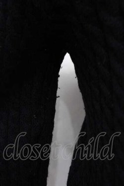 画像3: INGEBORG / フロント2つリボンニットカーディガン  黒 I-25-06-21-038-LO-TO-HD-ZI