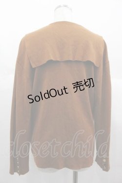 画像2: INGEBORG / セーラー襟ニットカーディガン  ブラウン I-25-06-21-039-LO-TO-HD-ZT365