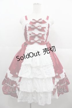 画像1: BABY,THE STARS SHINE BRIGHT / Liinaジャンパースカート  ボルドー I-25-06-25-050-BA-OP-HD-ZI