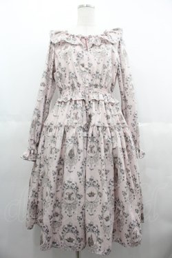 画像1: Melody BasKet / Rose Princessブラウスワンピース M ピンク I-25-06-25-058-LO-OP-HD-ZI