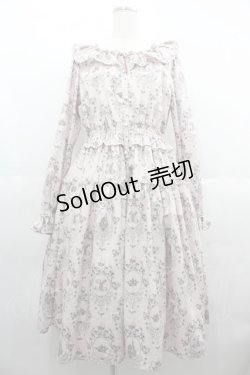 画像1: Melody BasKet / Rose Princessブラウスワンピース M ピンク I-25-06-25-058-LO-OP-HD-ZI