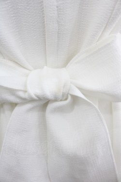画像3: MARBLE / 胸元ドットシフォン切替テールワンピース  白 I-25-06-25-068-GO-OP-HD-ZI