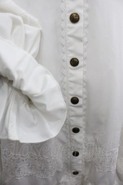 画像3: OZZ ANGELO / 薔薇刺繍襟スナップボタンシャツワンピース  アイボリー I-25-06-25-069-OO-OP-HD-ZI