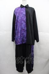 IRO+IRO / 極道セットアップ M 黒Ｘ紫 I-25-06-25-070-LO-BL-HD-ZI