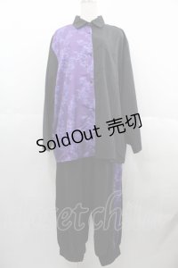 IRO+IRO / 極道セットアップ M 黒Ｘ紫 I-25-06-25-070-LO-BL-HD-ZI