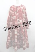 PINK HOUSE / Salon de Fraiseミディワンピース  赤 I-25-06-25-072-LO-OP-HD-ZI