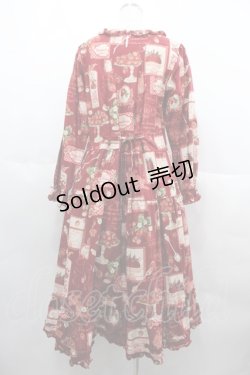 画像2: PINK HOUSE / Salon de Fraiseミディワンピース  赤 I-25-06-25-072-LO-OP-HD-ZI