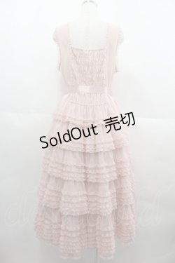 画像2: PINK HOUSE / ウーリーチュールフリル使いローンワンピース  生成り I-25-06-25-073-LO-OP-HD-ZI