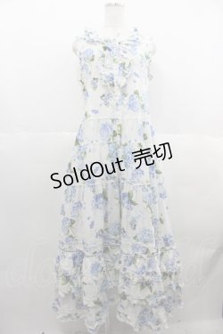 画像1: PINK HOUSE / あじさいプリントノースリーブワンピース  アイボリー I-25-06-25-076-LO-OP-HD-ZI
