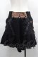 画像2: Ozz oneste / 薔薇刺繍サイドポケットショートパンツ  黒Ｘブラウン I-25-06-25-090-OO-PA-HD-ZI (2)
