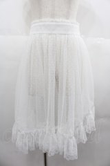 mellfy memory / Love to Doll tulleエプロン  白 I-25-06-25-093-LO-SK-HD-ZI