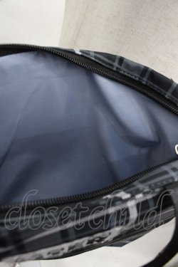 画像4: NieR Clothing / チェックショルダーバッグ  グレーＸ黒チェック I-25-06-25-099-PU-BG-HD-ZI