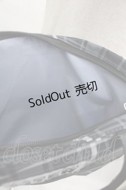 画像4: NieR Clothing / チェックショルダーバッグ  グレーＸ黒チェック I-25-06-25-099-PU-BG-HD-ZI