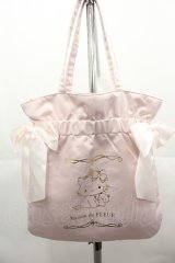 Maison de FLEUR / Charmmykitty ダブルリボントートバッグ  ピンク I-25-06-25-103-LO-BG-HD-ZI