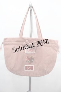 PINK HOUSE / いちご刺繍ワッペントートバッグ  ピンク I-25-06-25-104-LO-BG-HD-ZI