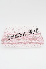 BABY,THE STARS SHINE BRIGHT / くみゃちゃんのSweet Baby Love Heart柄ポーチ  白Ｘ赤 I-25-06-25-107-BA-ZA-HD-ZI