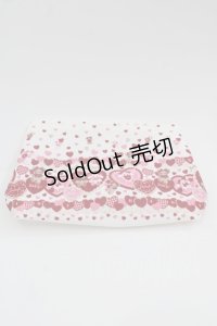 BABY,THE STARS SHINE BRIGHT / くみゃちゃんのSweet Baby Love Heart柄ポーチ  白Ｘ赤 I-25-06-25-107-BA-ZA-HD-ZI