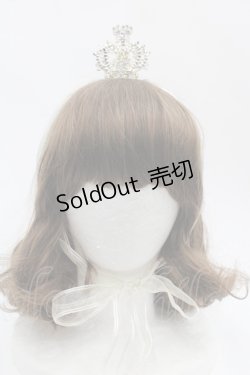 画像1: BABY,THE STARS SHINE BRIGHT / 蝶々王冠ヘッドドレス  シルバーＸ白 I-25-06-25-118-BA-AC-HD-ZI