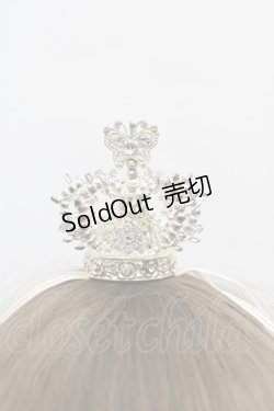 画像2: BABY,THE STARS SHINE BRIGHT / 蝶々王冠ヘッドドレス  シルバーＸ白 I-25-06-25-118-BA-AC-HD-ZI