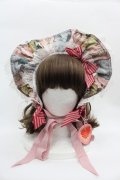 BABY,THE STARS SHINE BRIGHT / Mon Chouchou Hermitage柄ボンネット  ピンク I-25-06-25-120-BA-AC-HD-ZI