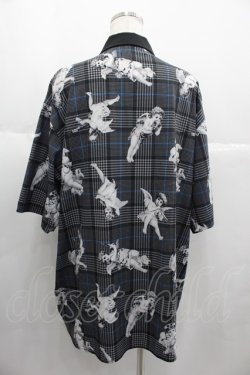 画像2: TRAVAS TOKYO / パティシエシャツ　21SS  黒Ｘ白 I-25-06-25-015-PU-BL-HD-ZI