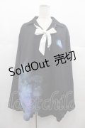 Favorite / 滲む青空にはじける星泡水彩シャツ  黒Ｘ青 I-25-06-25-017-LO-BL-HD-ZI