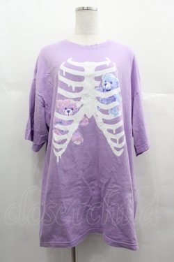 画像1: LISTEN FLAVOR / テディーMy LoveメガTシャツ  ラベンダー I-25-06-25-018-PU-TS-HD-ZI