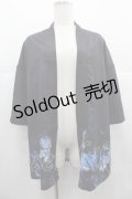 NieR Clothing / 九尾の狐半袖羽織  黒Ｘ青 I-25-06-25-020-PU-TO-HD-ZI