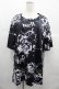画像1: NieR Clothing / 総柄半袖カットソー  黒Ｘ白 I-25-06-25-024-PU-TO-HD-ZI (1)