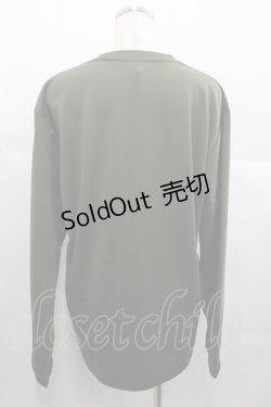 画像2: NieR Clothing / NieRちゃん長袖カットソー L カーキＸ黒 I-25-06-25-026-PU-TO-HD-ZI