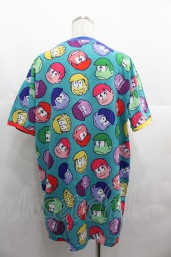 画像2: galaxxxy / おそ松さん×galaxxxy 総柄Tシャツ  ブルー I-25-06-25-028-PU-TS-HD-ZI