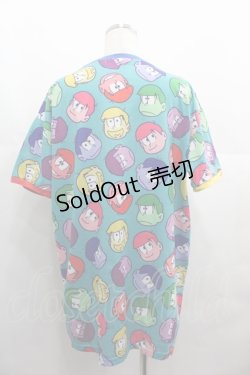 画像2: galaxxxy / おそ松さん×galaxxxy 総柄Tシャツ  ブルー I-25-06-25-028-PU-TS-HD-ZI