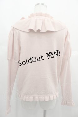画像2: PINK HOUSE / リボンモチーフ使いヨーク衿ニット  ピンク I-25-06-25-033-LO-TO-HD-ZI