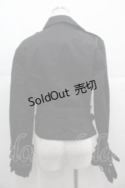 画像2: BPN / ベルテッドライダースジャケット  黒 I-25-06-25-040-GO-JA-HD-ZI