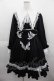 画像1: BABY,THE STARS SHINE BRIGHT / Little Kitten Luluna ストライプワンピース  黒Ｘ白 I-25-06-29-049-BA-OP-HD-ZI (1)